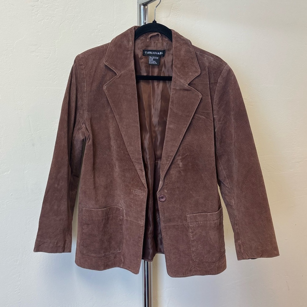 Unisex 8P Vintage Savannah Brown Genuine Leather Jacket